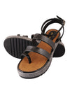 Pelle Albero Black women sandals