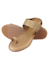 Pelle Albero Bronze Womens Flat Slippers