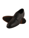 Pelle Albero Black Formal Lace Up Derby For Men