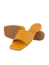 Pelle Albero Yellow Casual Slip-On Slide For Girl's/Women