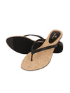 Pelle Albero Black Casual Slip-On Slipper For Girl's/Women