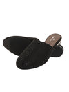 Pelle Albero Black Women Fancy Slippers