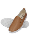 Pelle Albero Tan Women's slip on casual shoe
