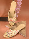 Pelle Albero Gold Casual Sandals For Women