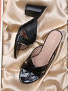 Pelle Albero Black Block Heels For Women